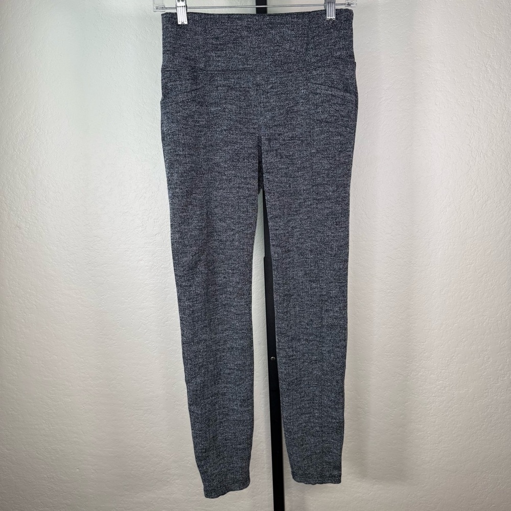 Athleta Herringbone Metro High Waisted Yoga Pants Leggings EUC Like New SMALL - Picture 2 of 14